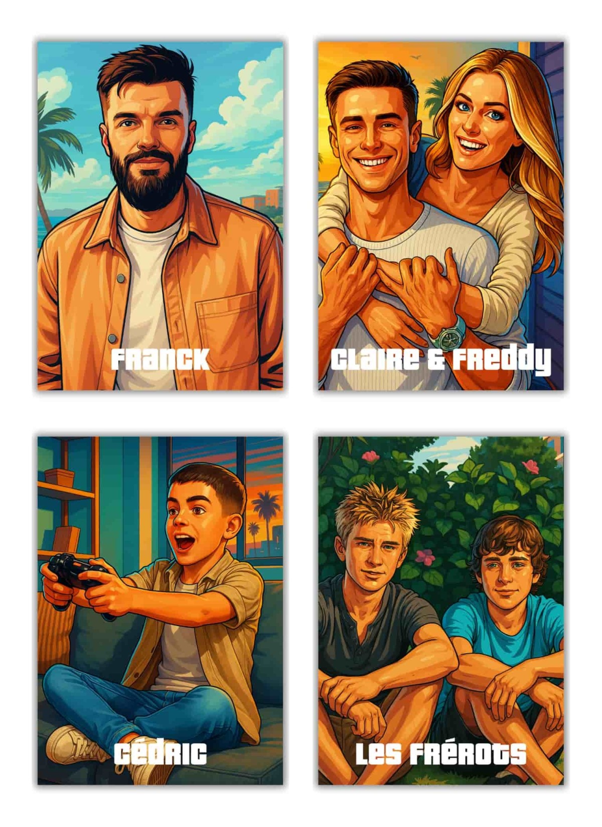 Affiche Personnalisée – Style Jeu Urbain pour amis | LAFFICHERIE