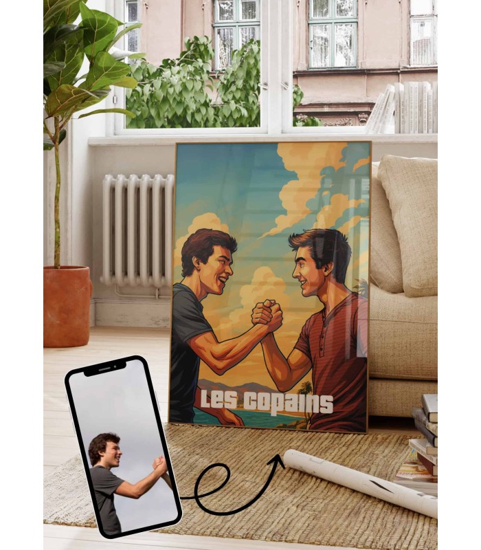 Affiche Personnalisée – Style Jeu Urbain pour amis | LAFFICHERIE