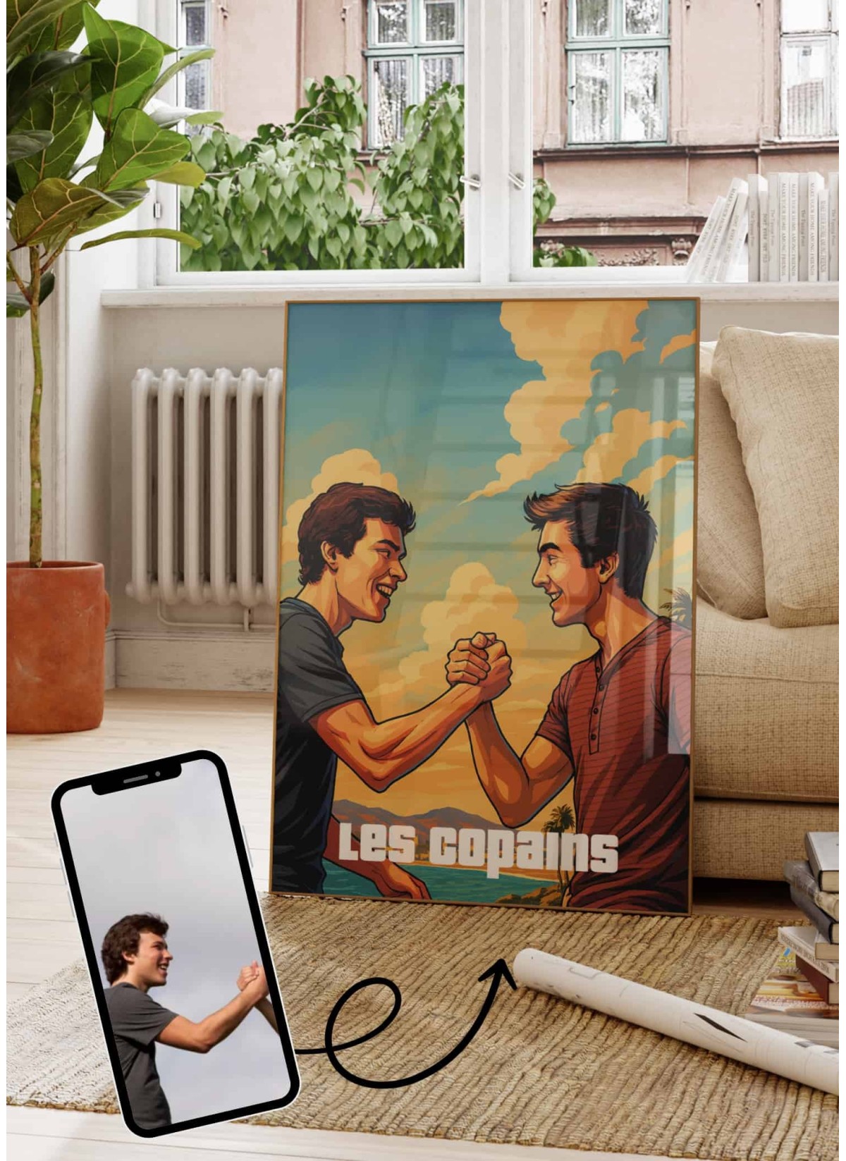 Affiche Personnalisée – Style Jeu Urbain pour amis | LAFFICHERIE