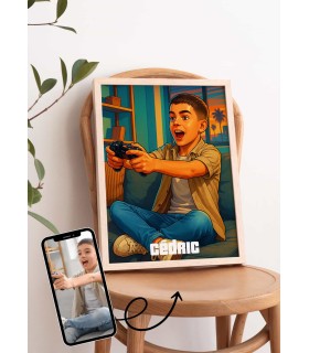 Affiche Personnalisée – Style Jeu Urbain pour enfants | LAFFICHERIE