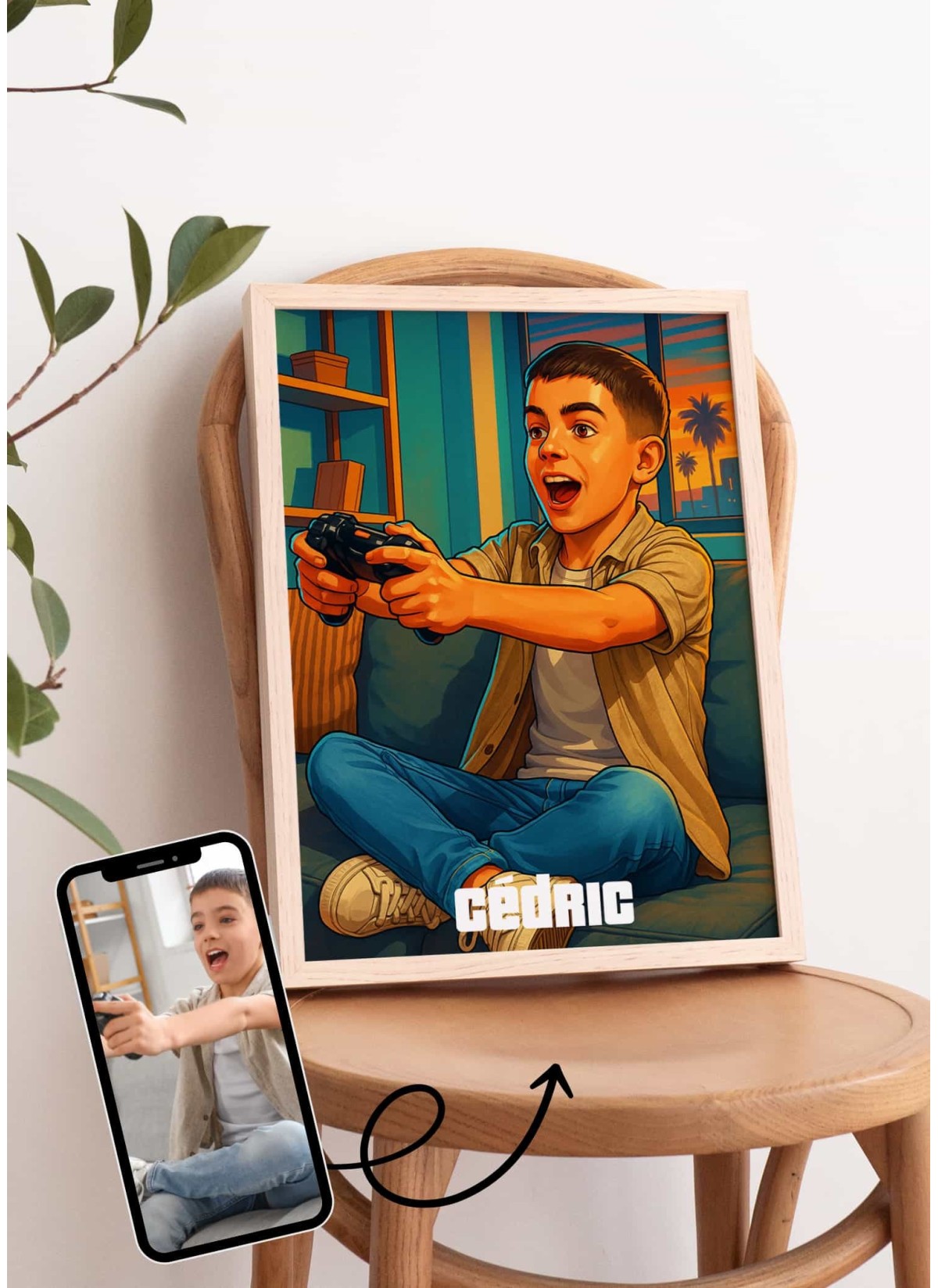 Affiche Personnalisée – Style Jeu Urbain pour enfants | LAFFICHERIE