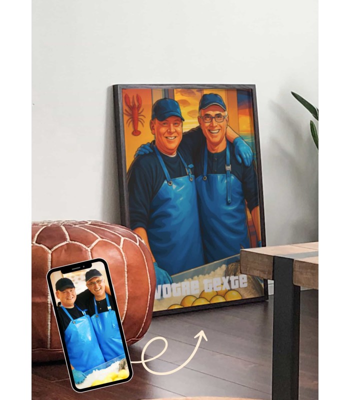 Affiche Personnalisée – Style Jeu Urbain pour collègues | LAFFICHERIE