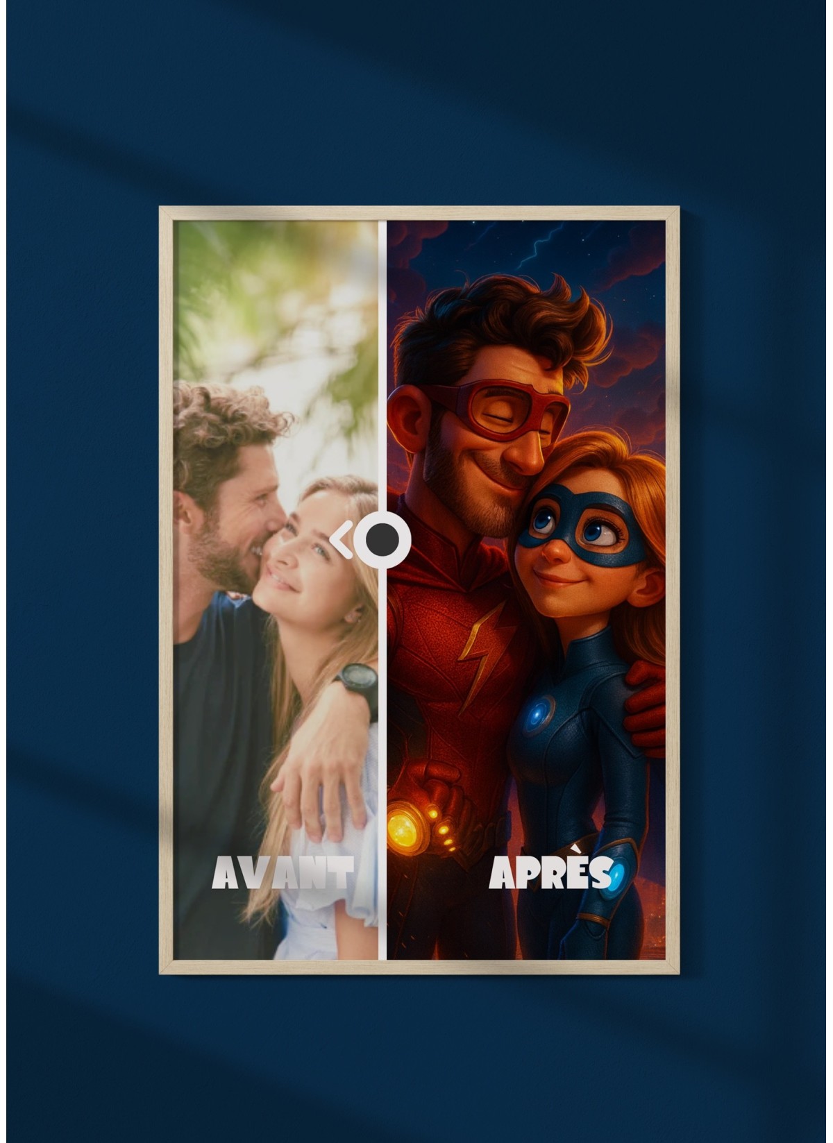 Affiche film super héros personnalisée pour papa | L’AFFICHERIE