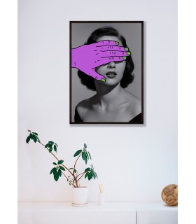 Affiche Main violette