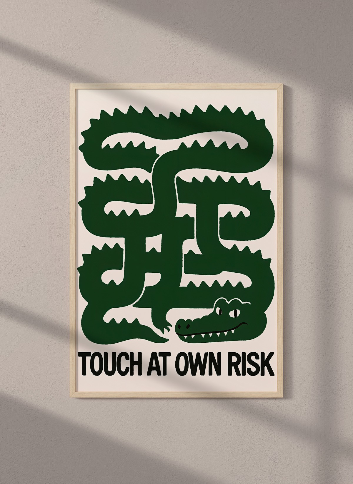 Affiche Crocodile graphique