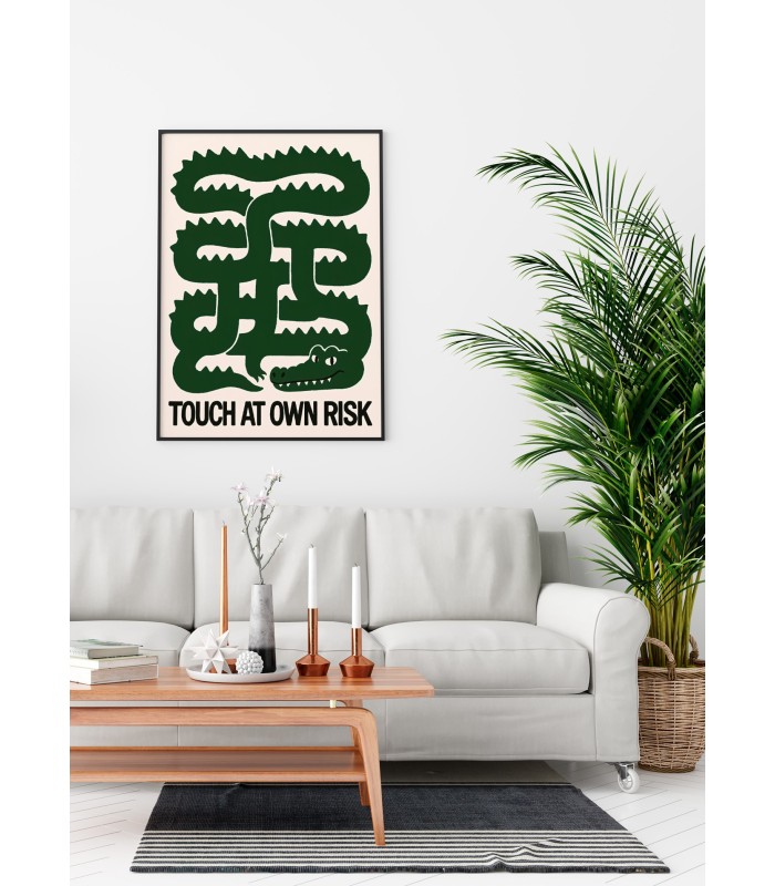 Affiche Crocodile graphique