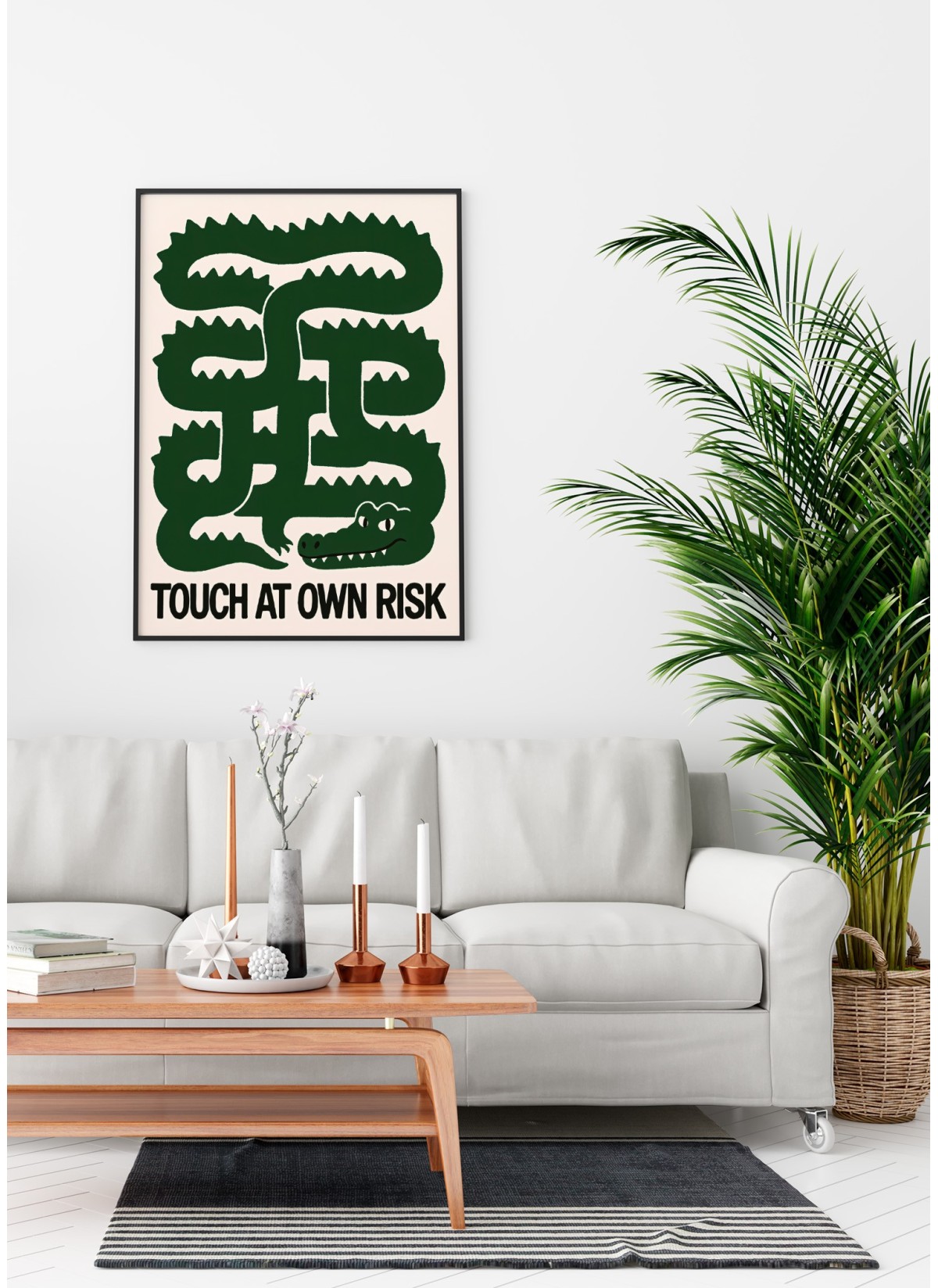 Affiche Crocodile graphique