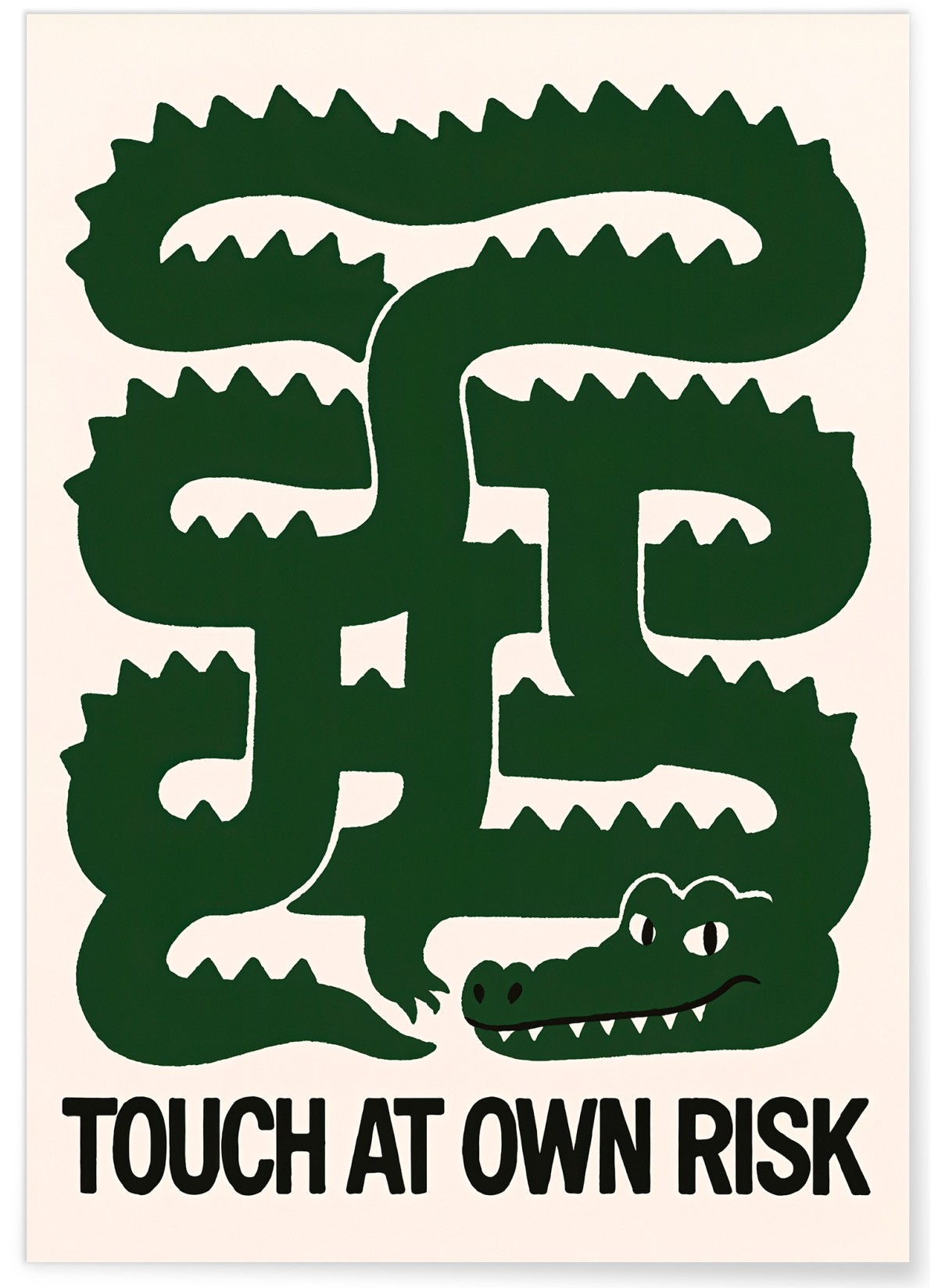 Affiche Crocodile graphique