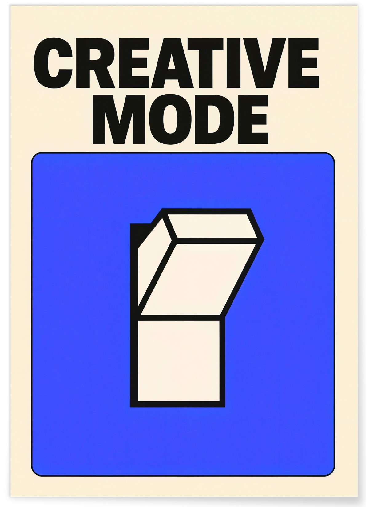 Affiche Creative mode