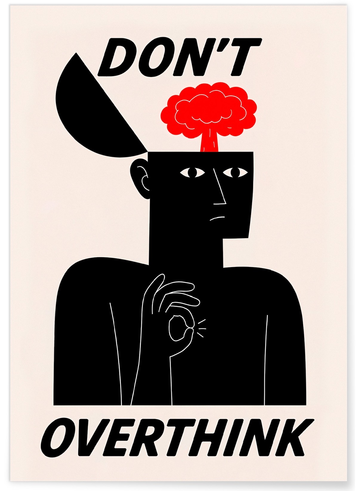 Affiche Don't overthink