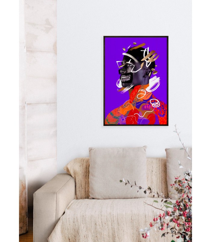 Affiche Portrait éclaté