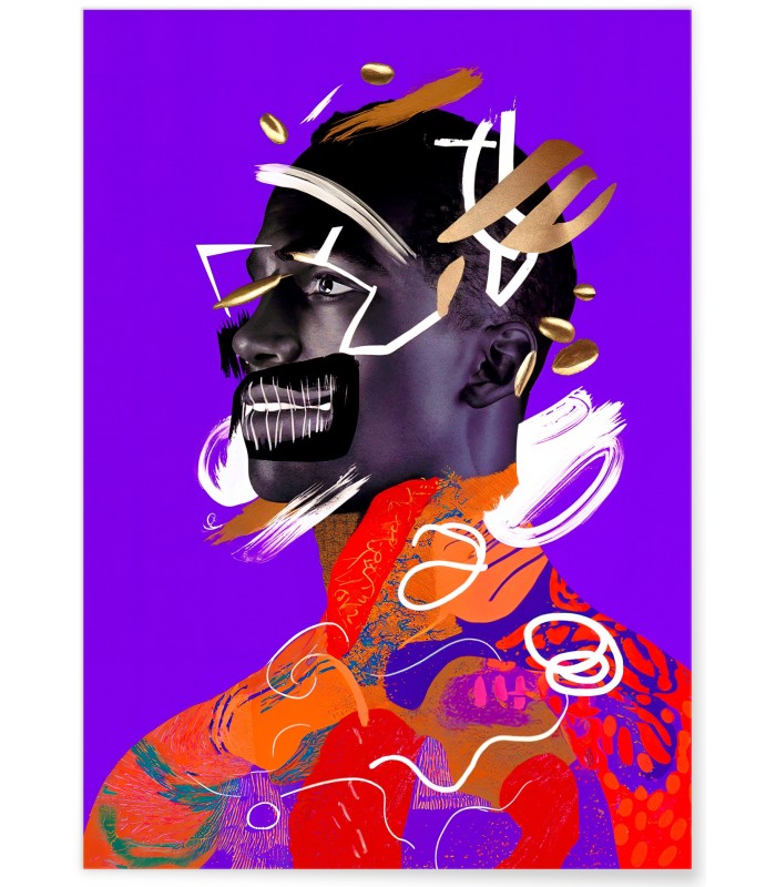 Affiche Portrait éclaté