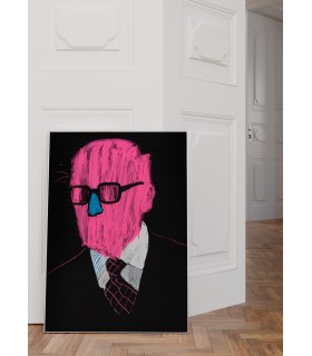 Affiche Homme rose