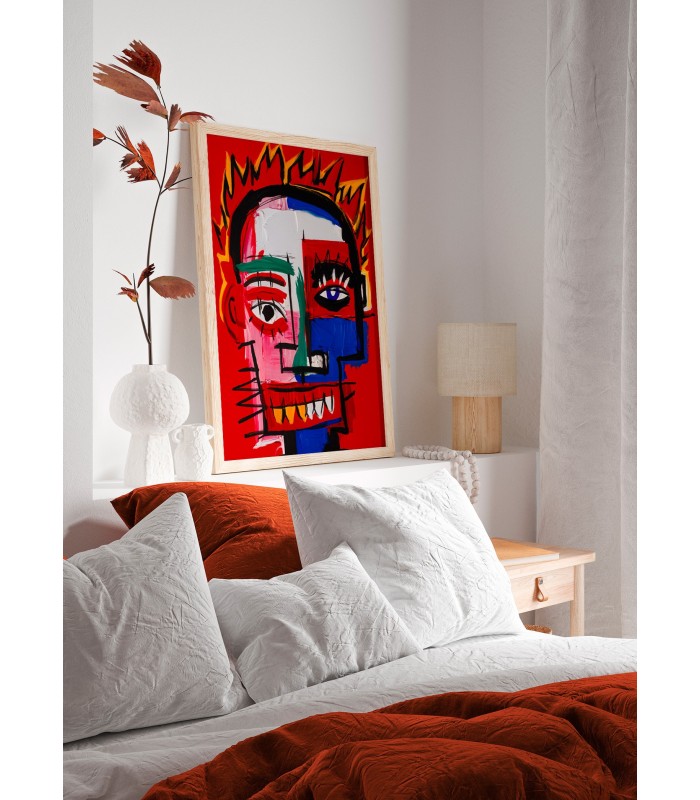 Affiche Visage rouge