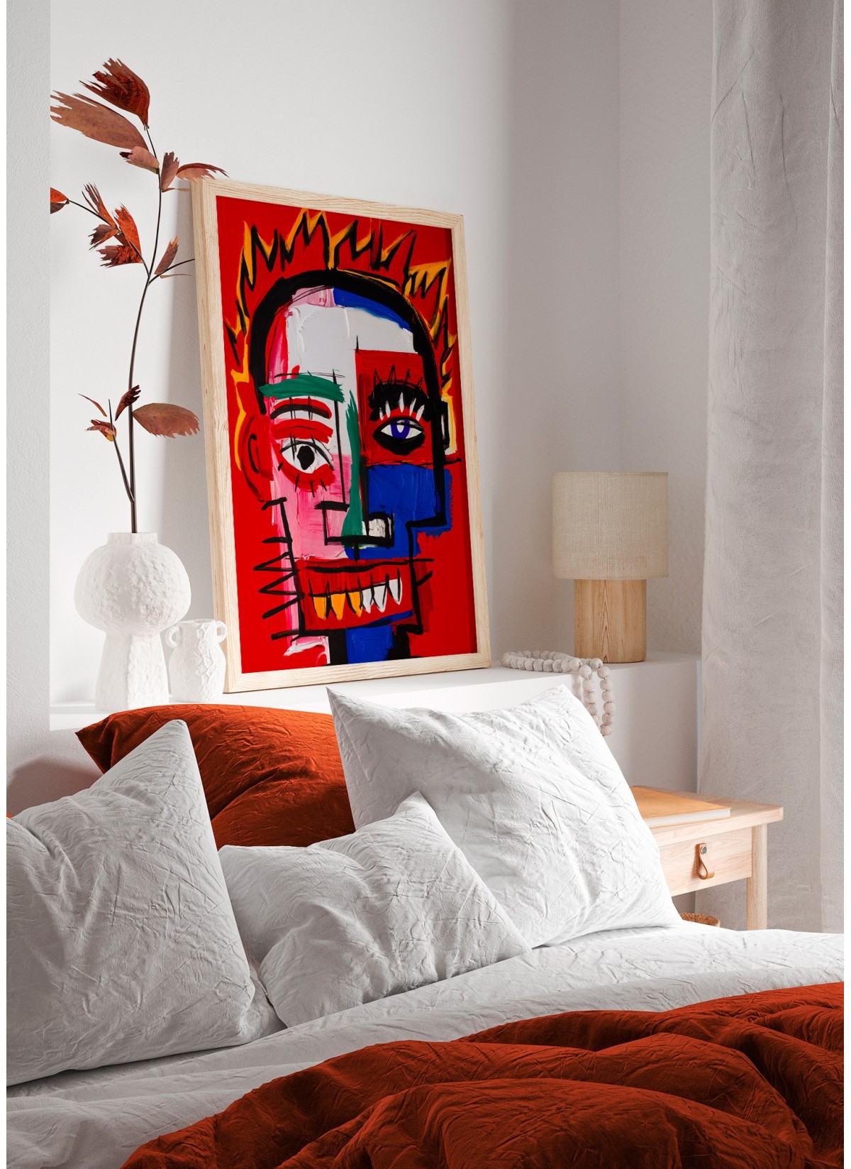 Affiche Visage rouge