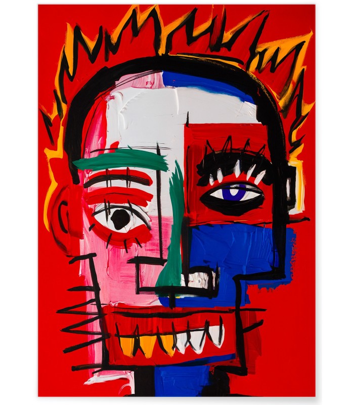 Affiche Visage rouge