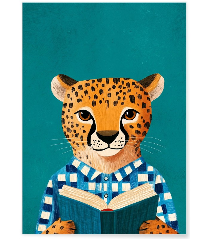 Affiche Guépard lecteur