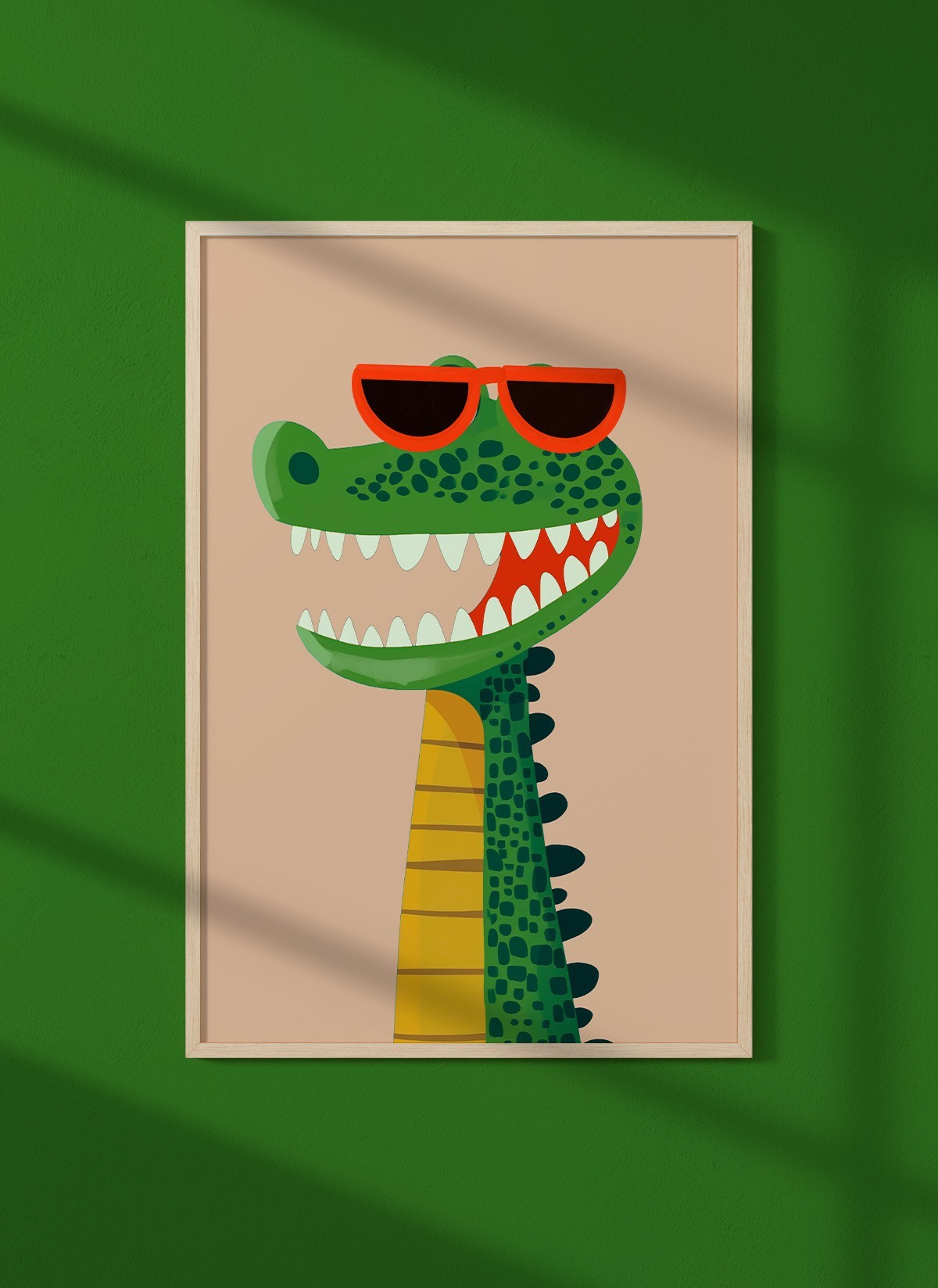 Affiche Crocodile à lunettes