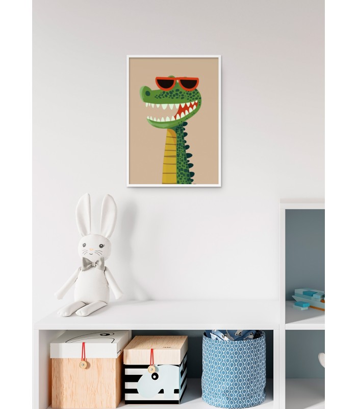 Affiche Crocodile à lunettes