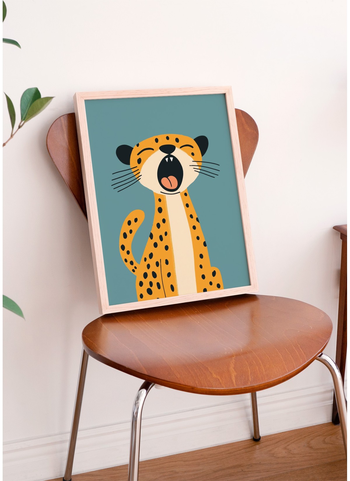 Affiche Guépard qui baille