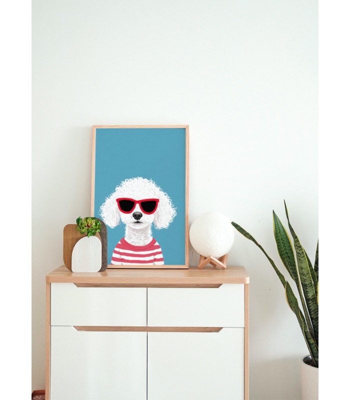 Affiche Chien stylé