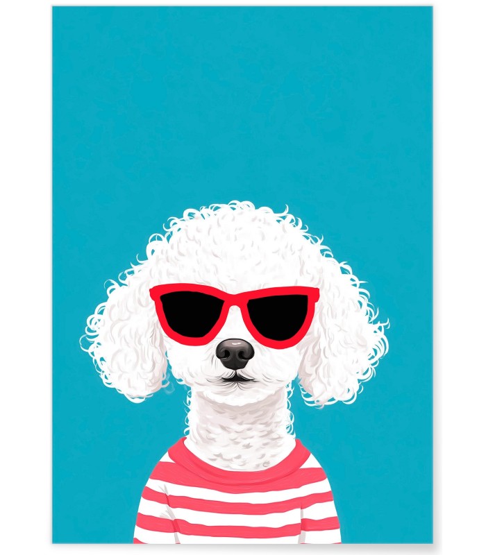 Affiche Chien stylé