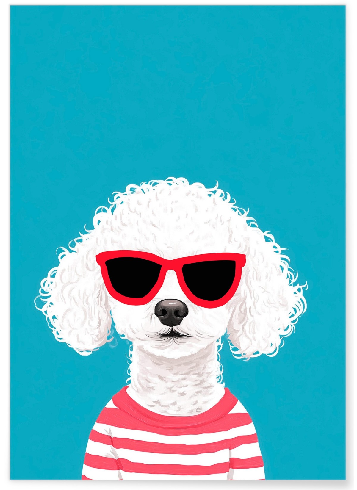 Affiche Chien stylé