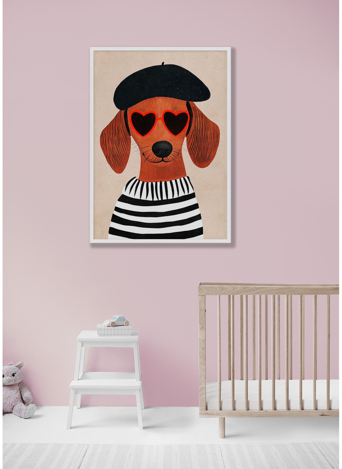 Affiche Chien chic parisien