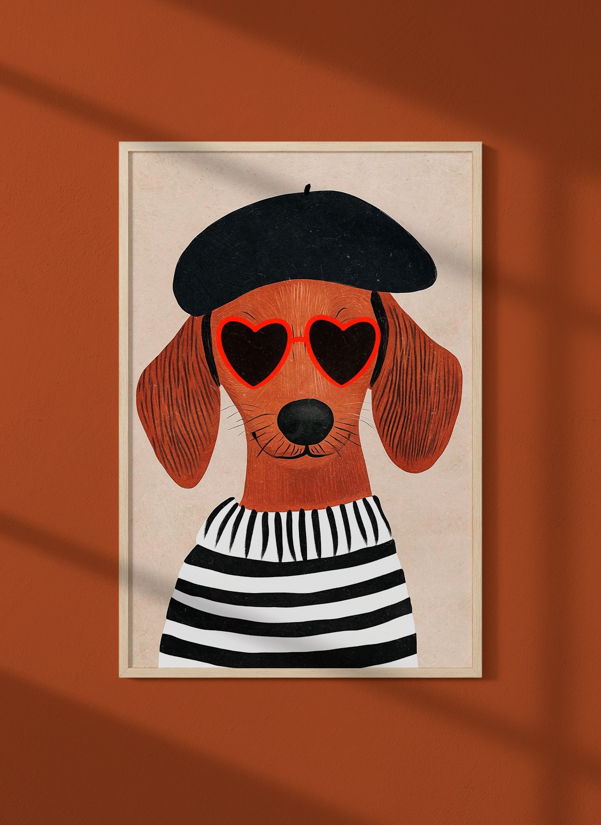 Affiche Chien chic parisien