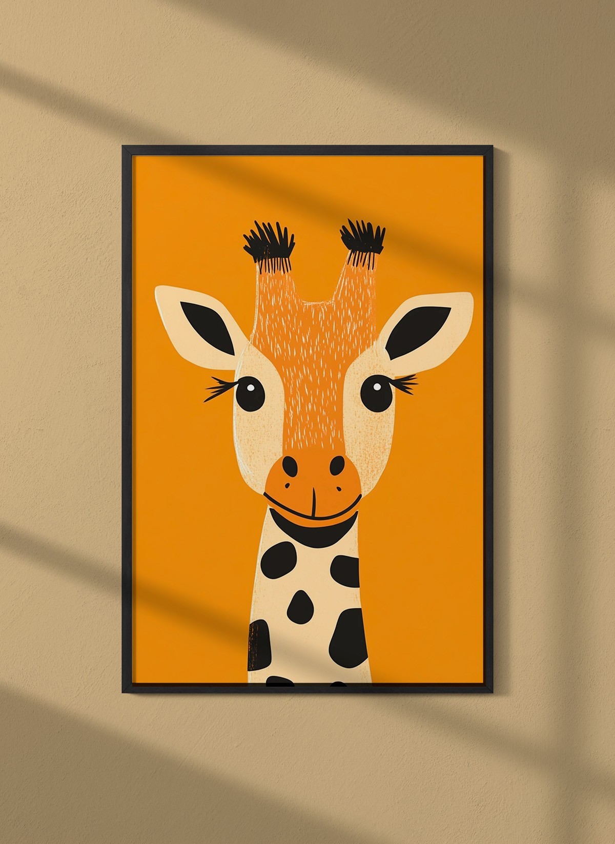 Affiche Girafe souriante