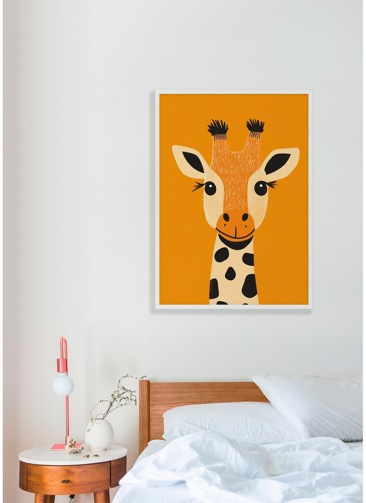 Affiche Girafe souriante