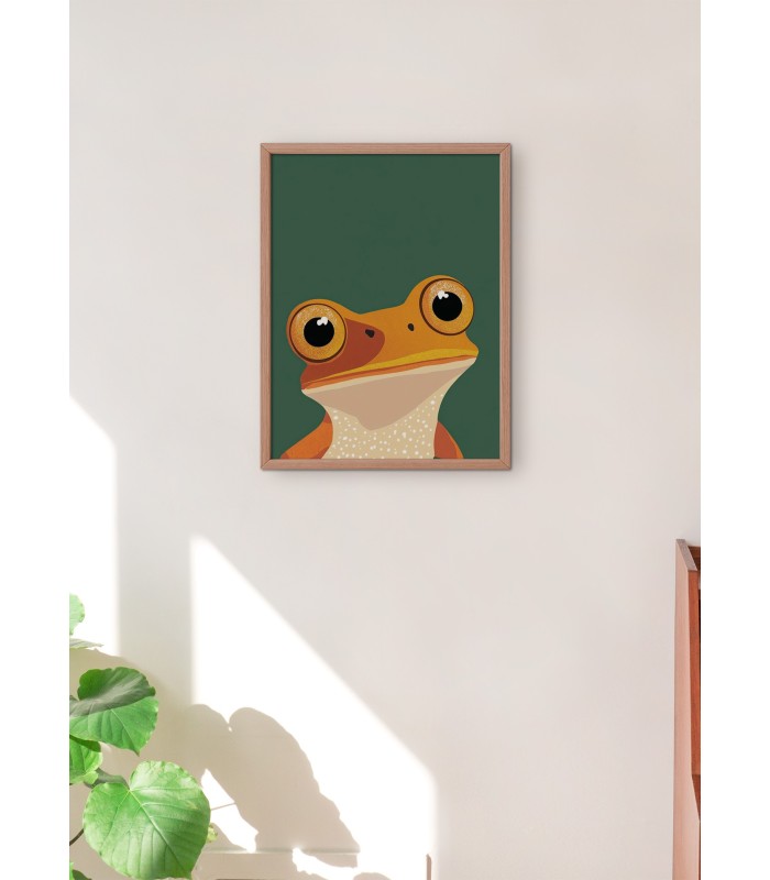 Affiche Grenouille rigolote