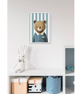 Affiche Ours en pyjama
