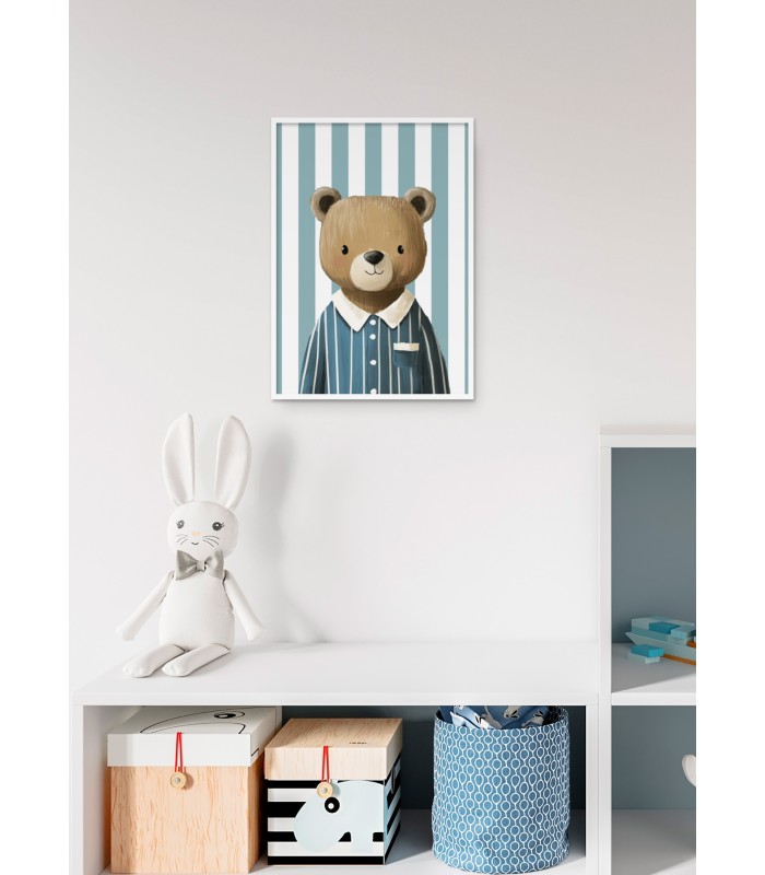 Affiche Ours en pyjama