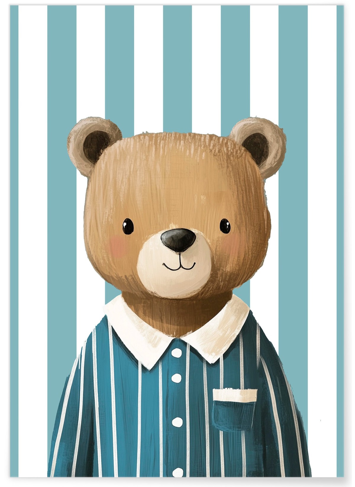 Affiche Ours en pyjama