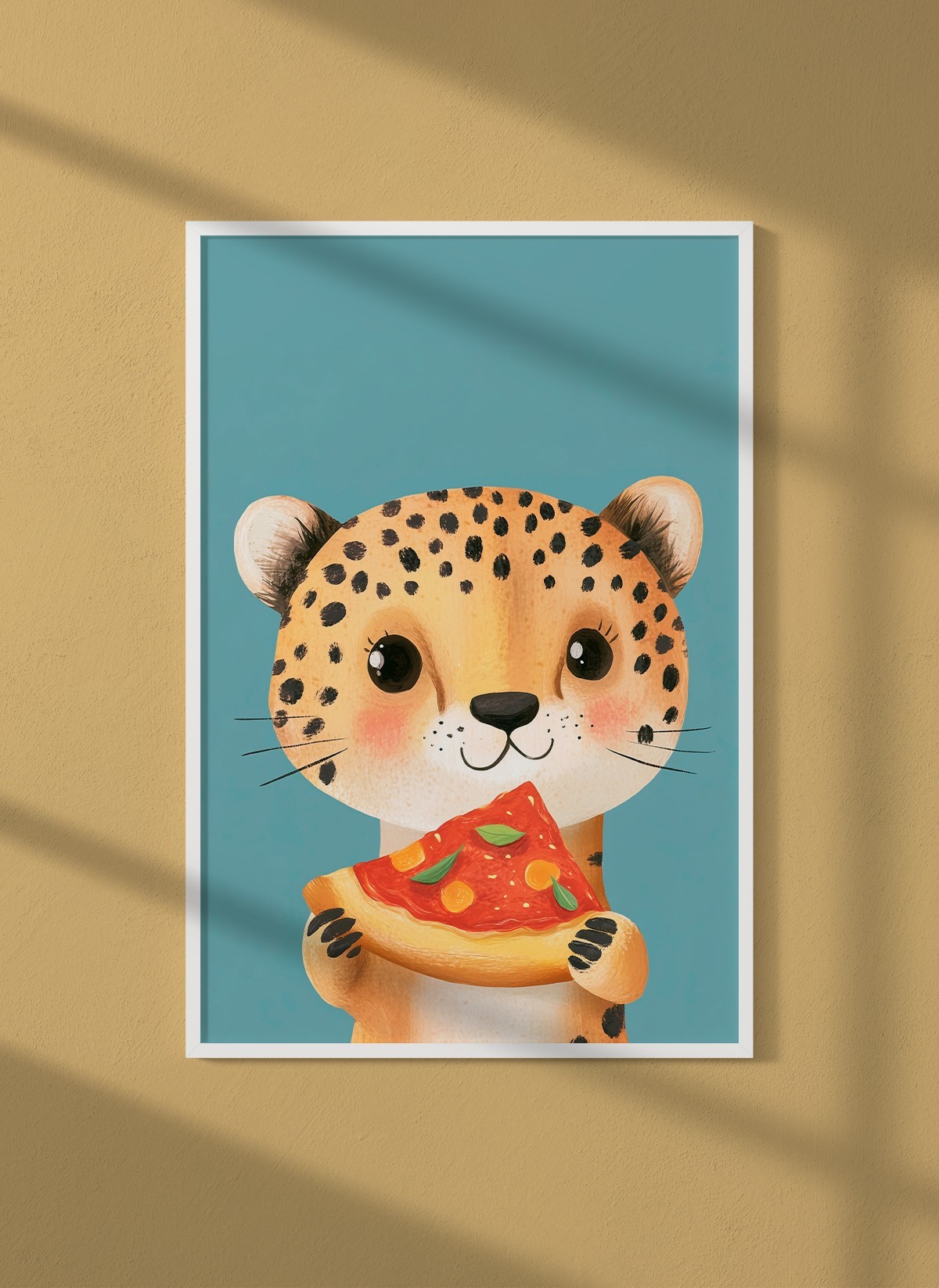 Affiche Guépard gourmand