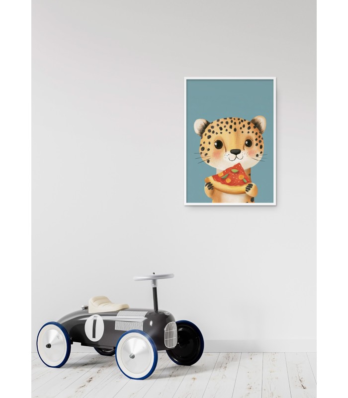 Affiche Guépard gourmand