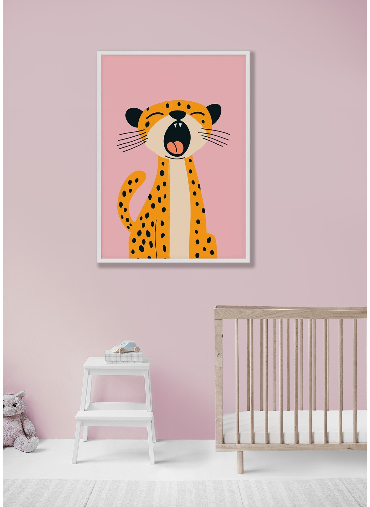 Affiche Guépard qui baille 2