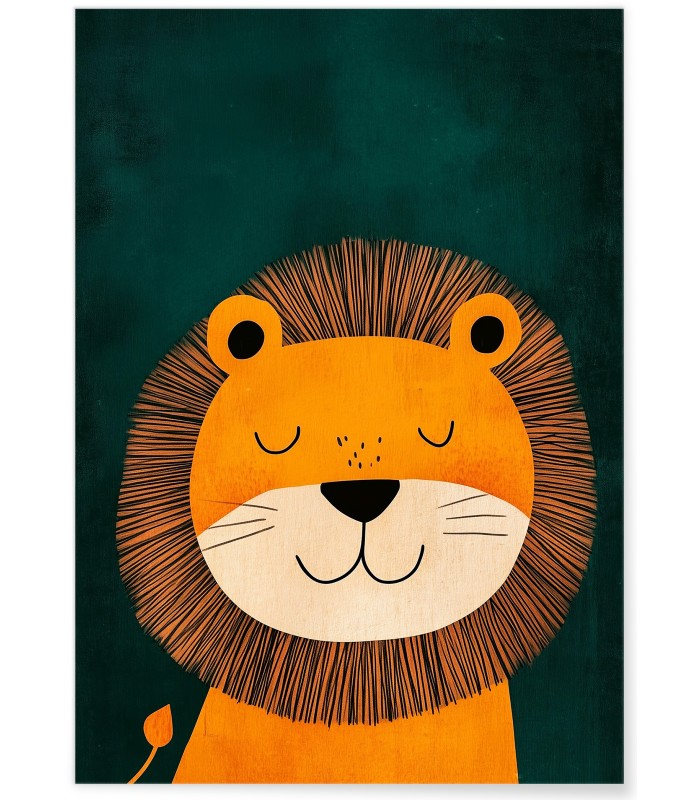 Affiche Lion apaisé