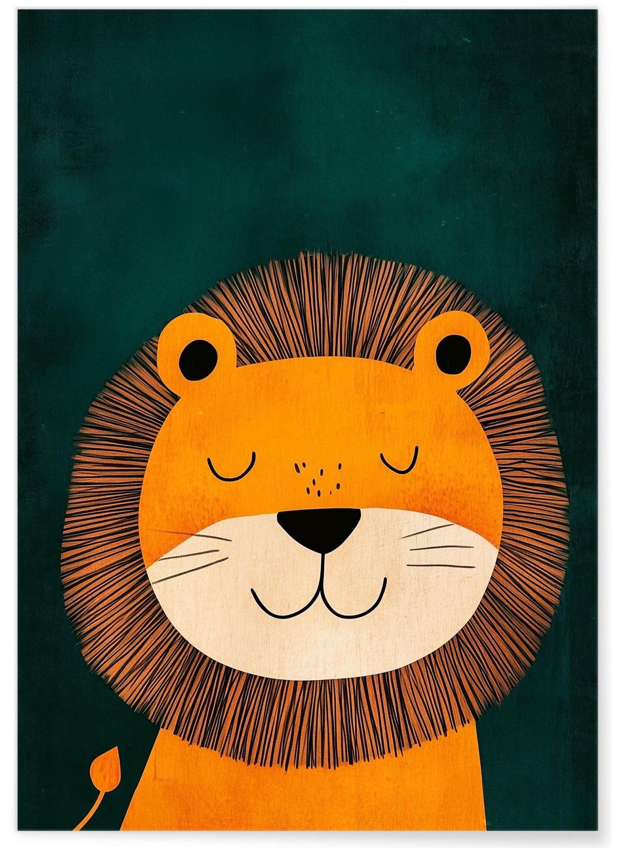 Affiche Lion apaisé