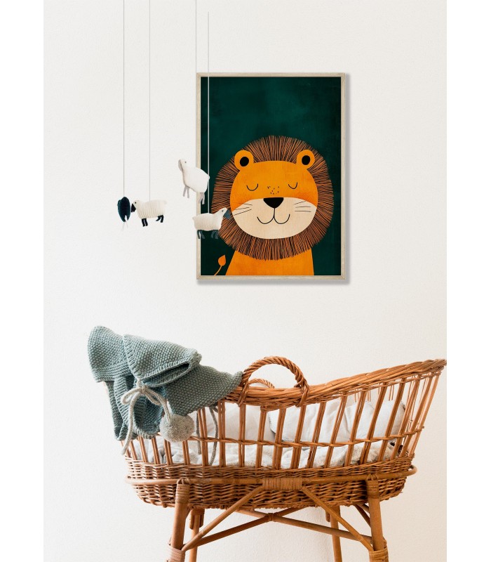 Affiche Lion apaisé