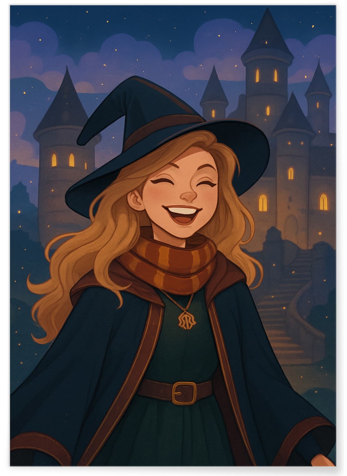 Affiche personnalisée univers des sorciers