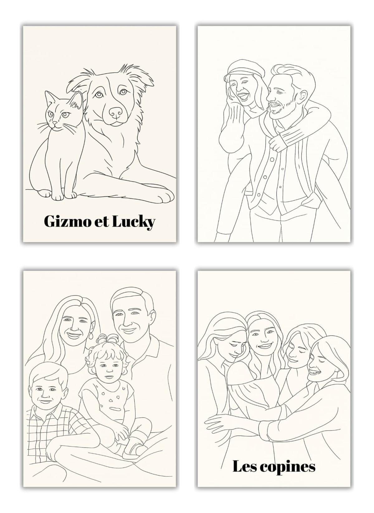 Affiche Personnalisée Line Art