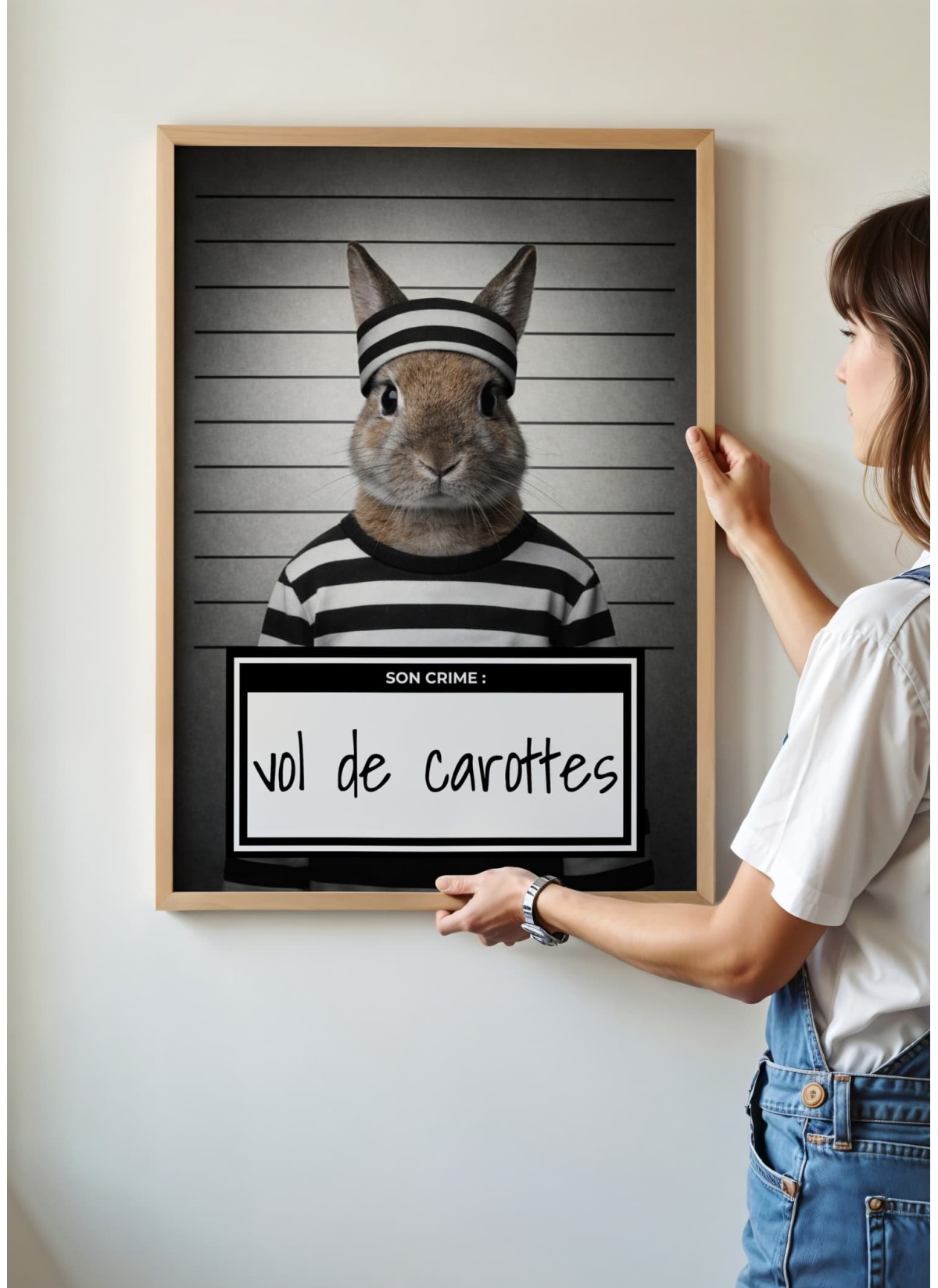 Affiche animaux style prisonnier