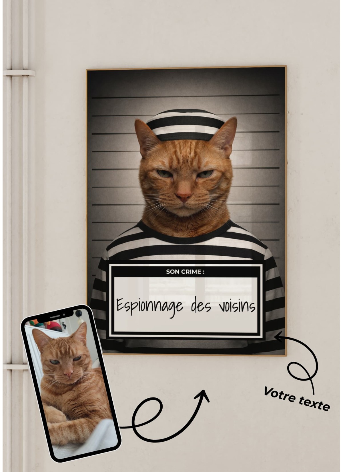 Affiche animaux style prisonnier