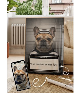 Affiche animaux style prisonnier
