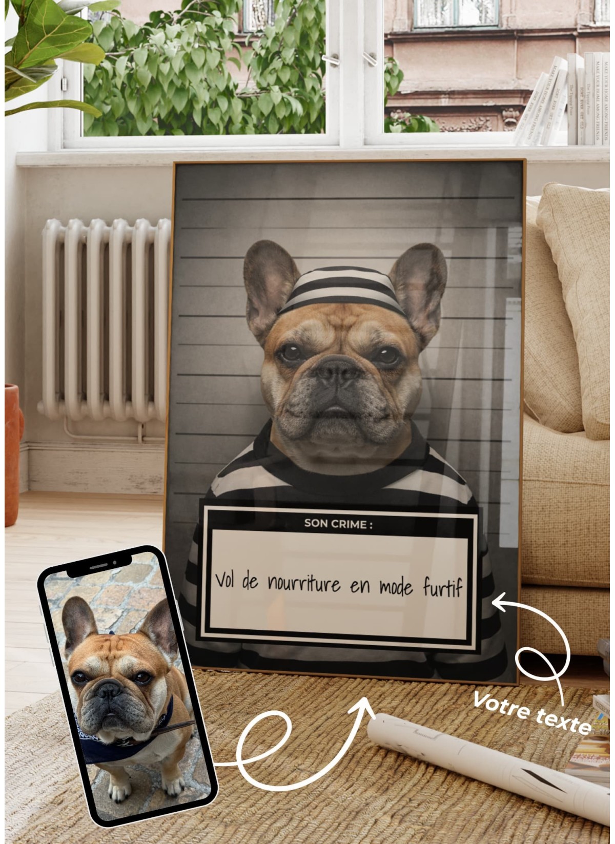 Affiche animaux style prisonnier