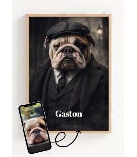 Affiche animaux style gangster