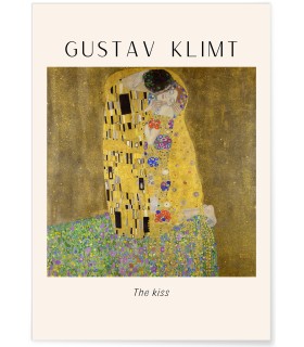 Affiche Gustav Klimt « The kiss »