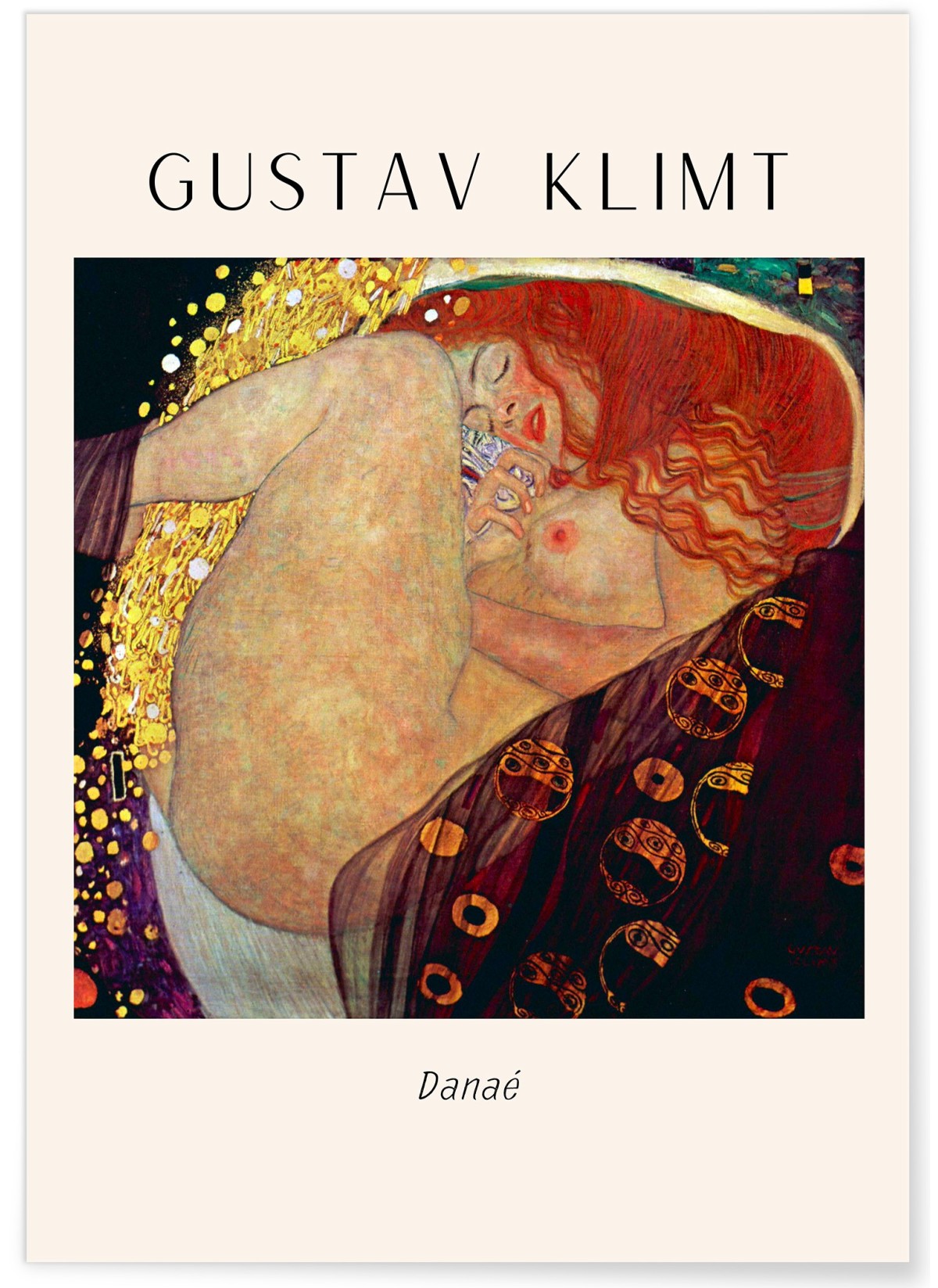 Affiche Gustav Klimt « Danaé »